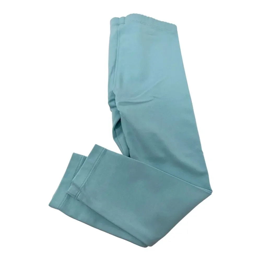 Tea Collection NWT Canal Blue Solid Leggings. Size 4.